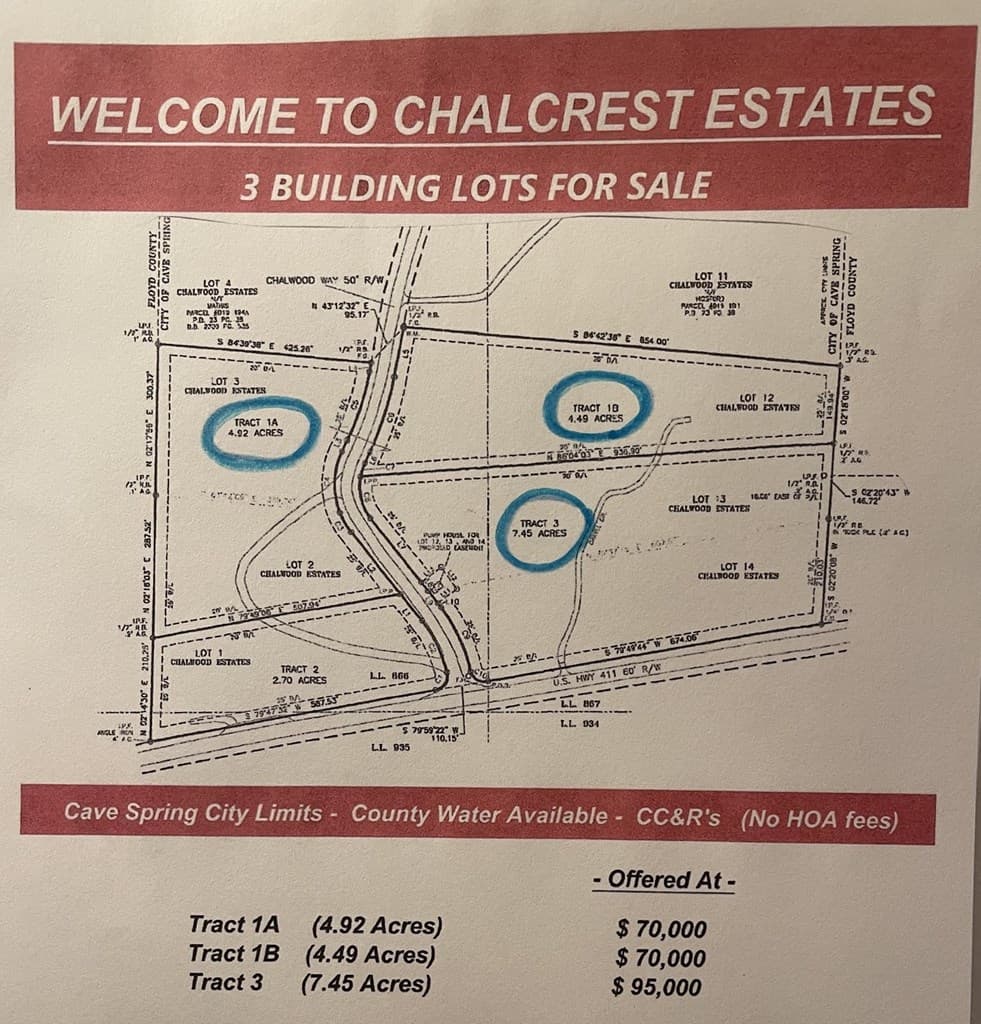 TRACT 3 Chalcrest Way, Cave Spring GA 30124 - Photo